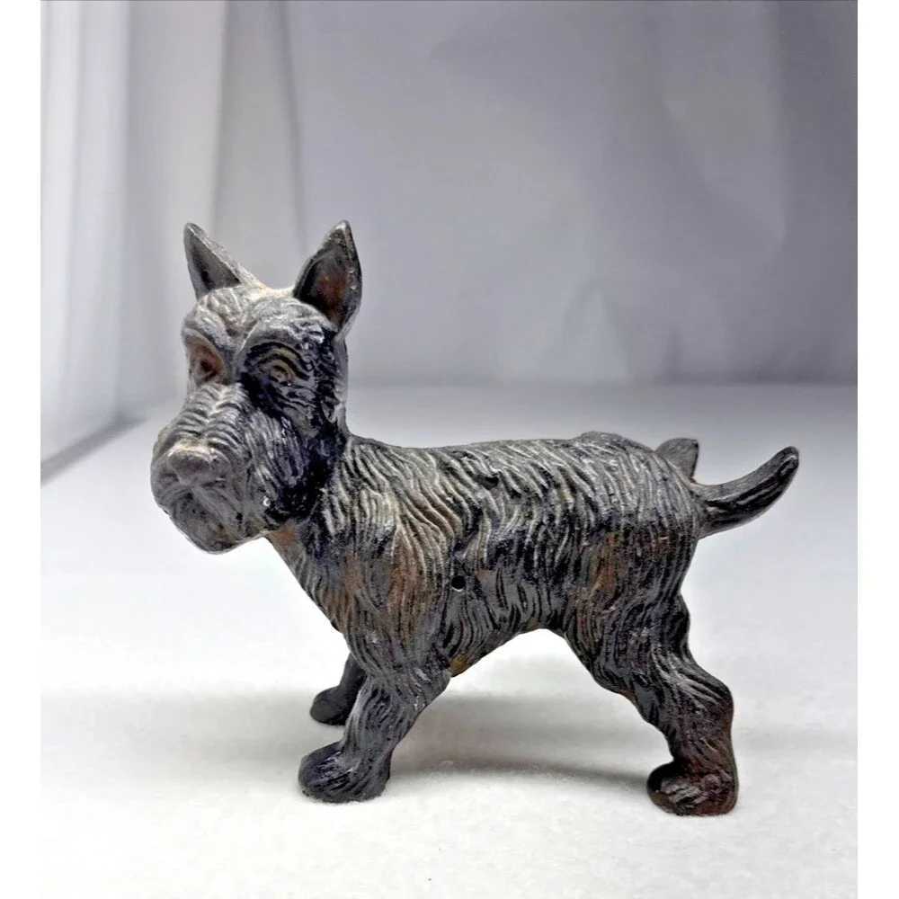 Cast Iron Scottish Terrier Doorstop Scottie Dog Door Stop Heavy Black Vintage